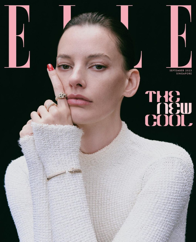 Amanda Murphy featured on the Elle Singapore cover from September 2023