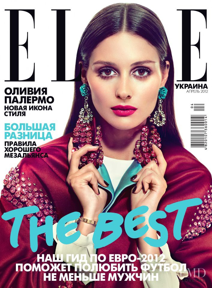 Olivia Palermo featured on the Elle Ukraine cover from April 2012