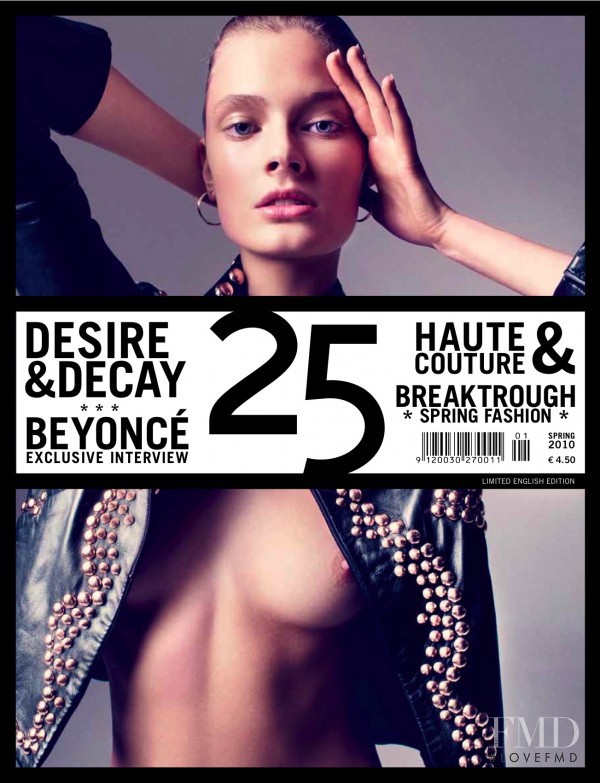 Constance Jablonski featured on the 25 cover from February 2010