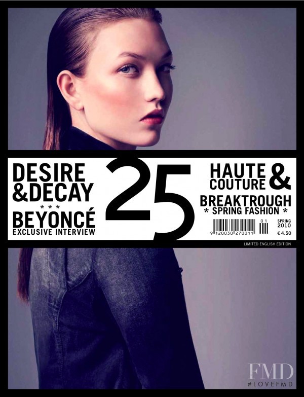 Karlie Kloss featured on the 25 cover from February 2010