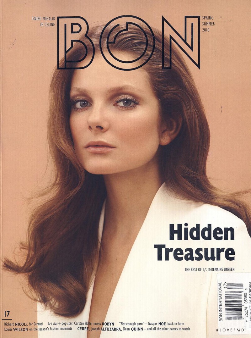 Eniko Mihalik featured on the BON International cover from March 2010