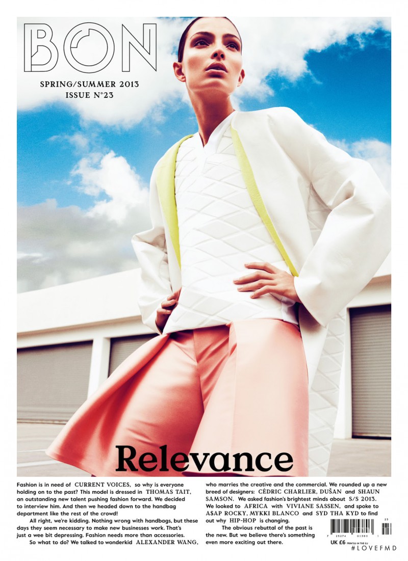 Carola Remer featured on the BON International cover from March 2013