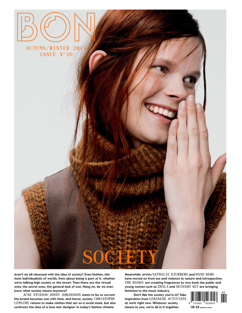 Irina Kravchenko featured on the BON International cover from September 2014