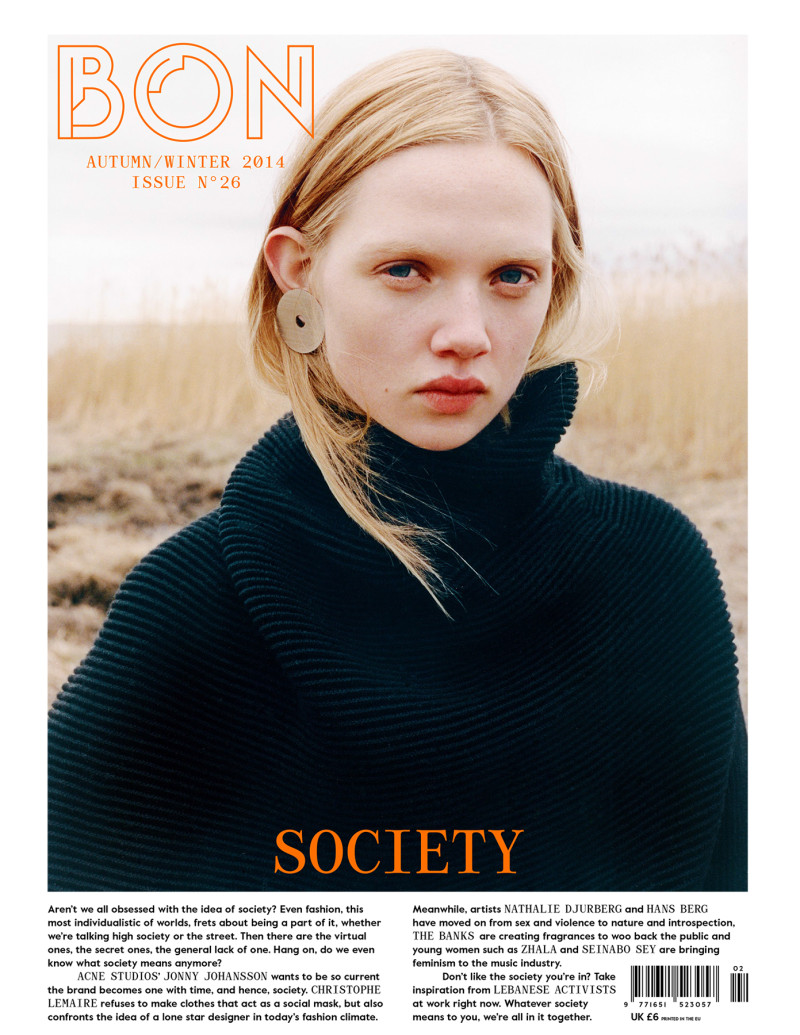 Holly Rose Emery featured on the BON International cover from September 2014