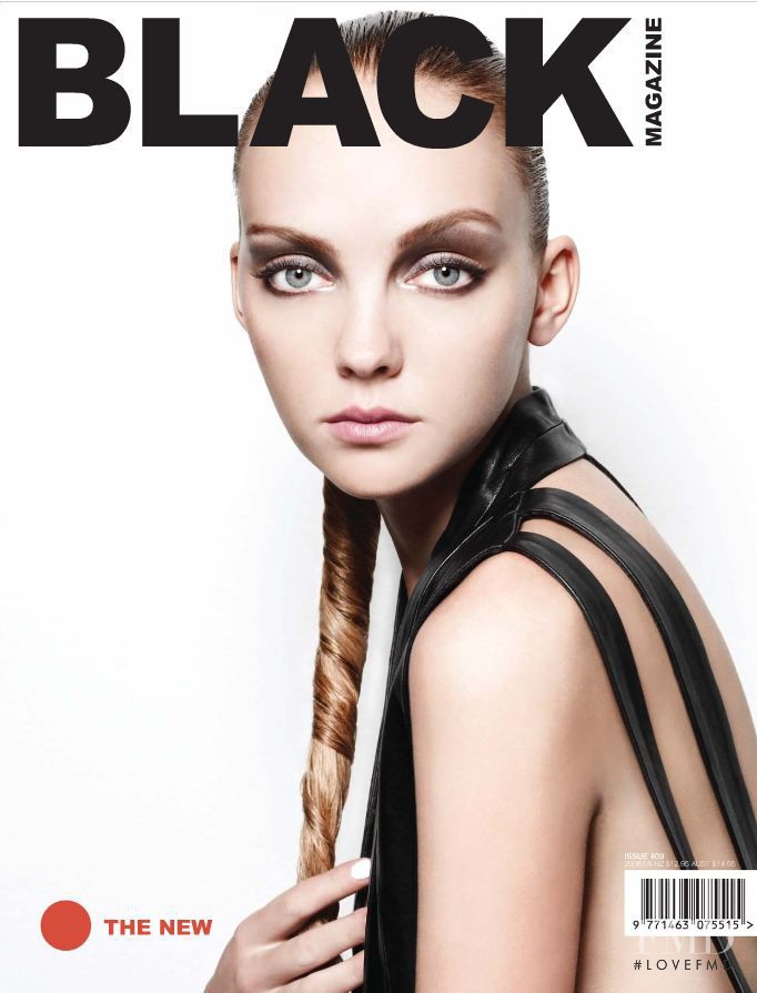 Heather Marks featured on the Black Magazine cover from November 2008