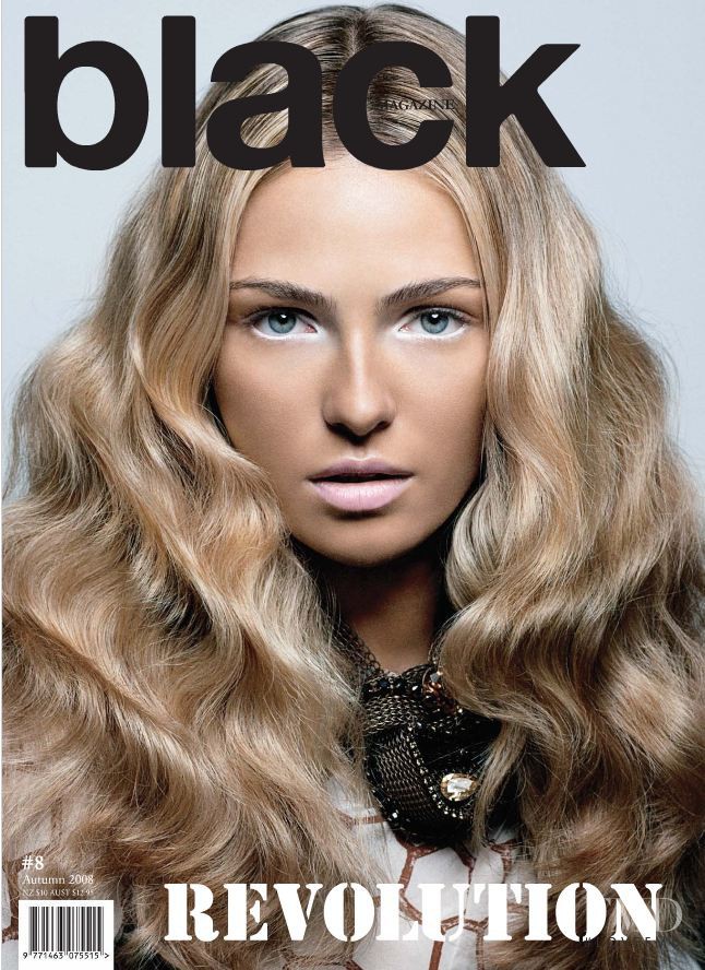 Valentina Zelyaeva featured on the Black Magazine cover from September 2008