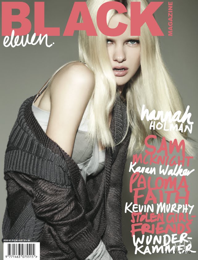 Hannah Holman featured on the Black Magazine cover from December 2009
