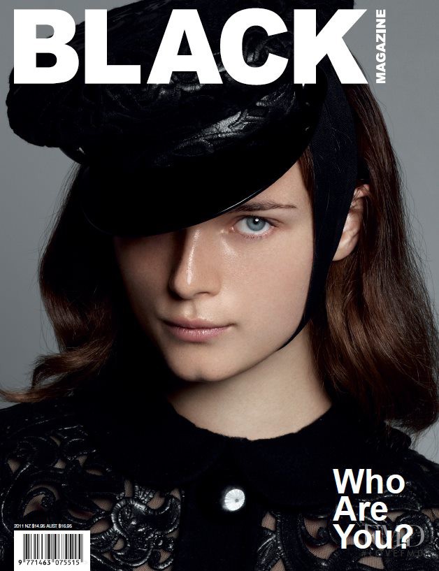 Anna de Rijk featured on the Black Magazine cover from December 2011