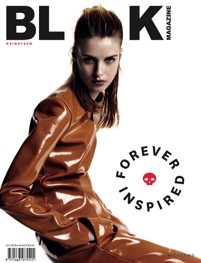 Julia Frauche featured on the Black Magazine cover from December 2012
