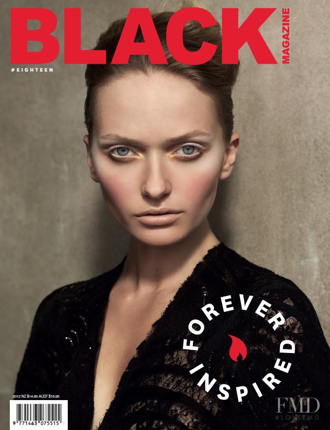 Annabella Barber featured on the Black Magazine cover from December 2012
