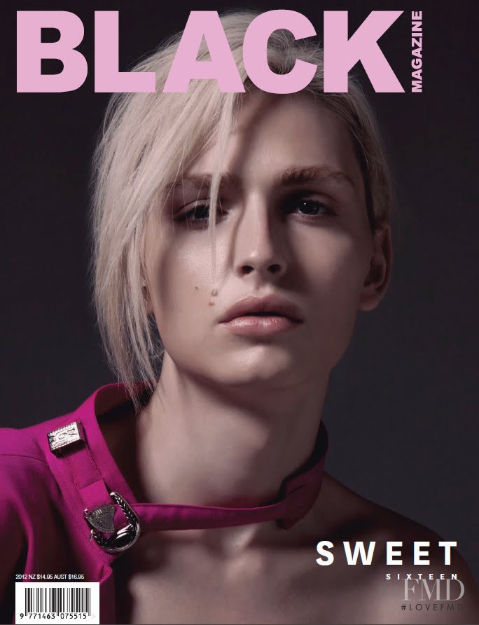 Andrej Pejic featured on the Black Magazine cover from March 2012