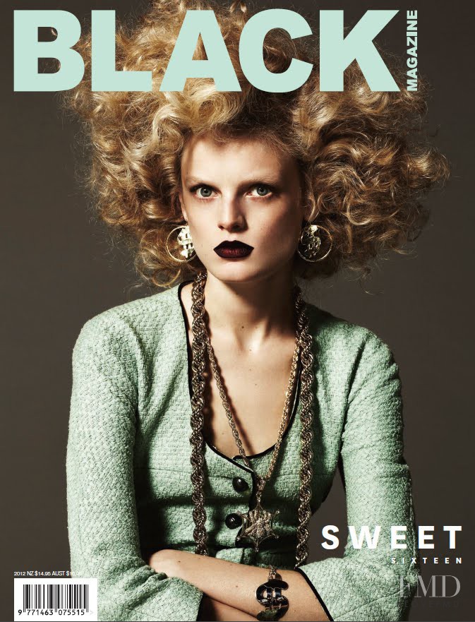 Hanne Gaby Odiele featured on the Black Magazine cover from March 2012