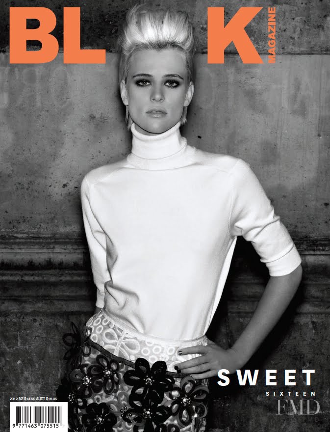 Milou van Groesen featured on the Black Magazine cover from March 2012