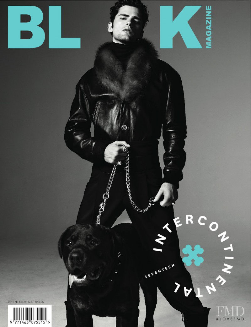 Sean O\'pry featured on the Black Magazine cover from September 2012