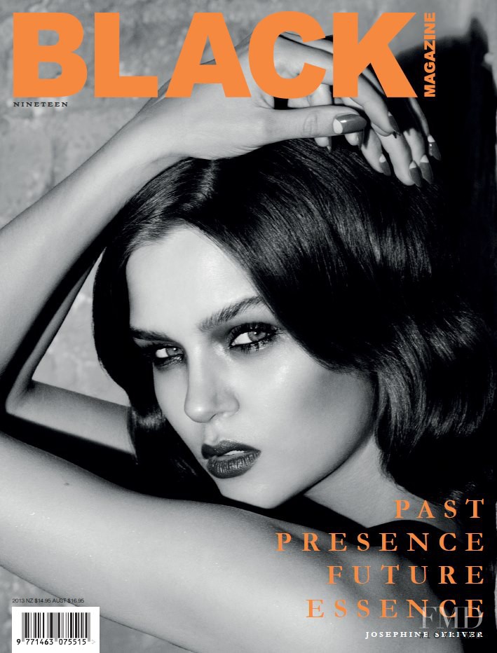 Josephine Skriver featured on the Black Magazine cover from March 2013
