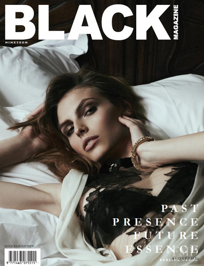Karlina Caune featured on the Black Magazine cover from March 2013