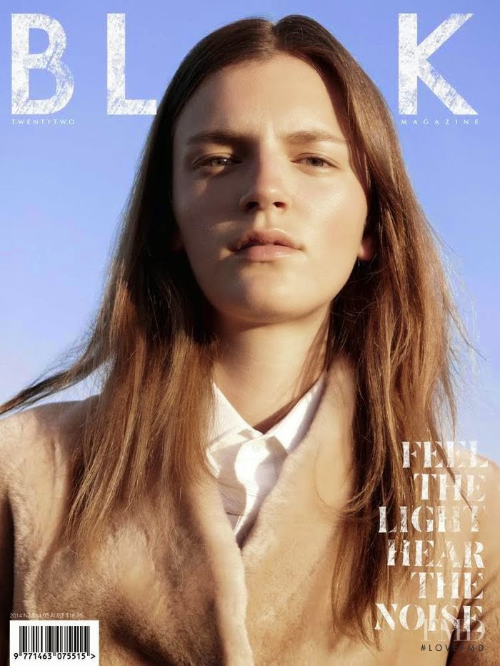 Laura Kampman featured on the Black Magazine cover from September 2014