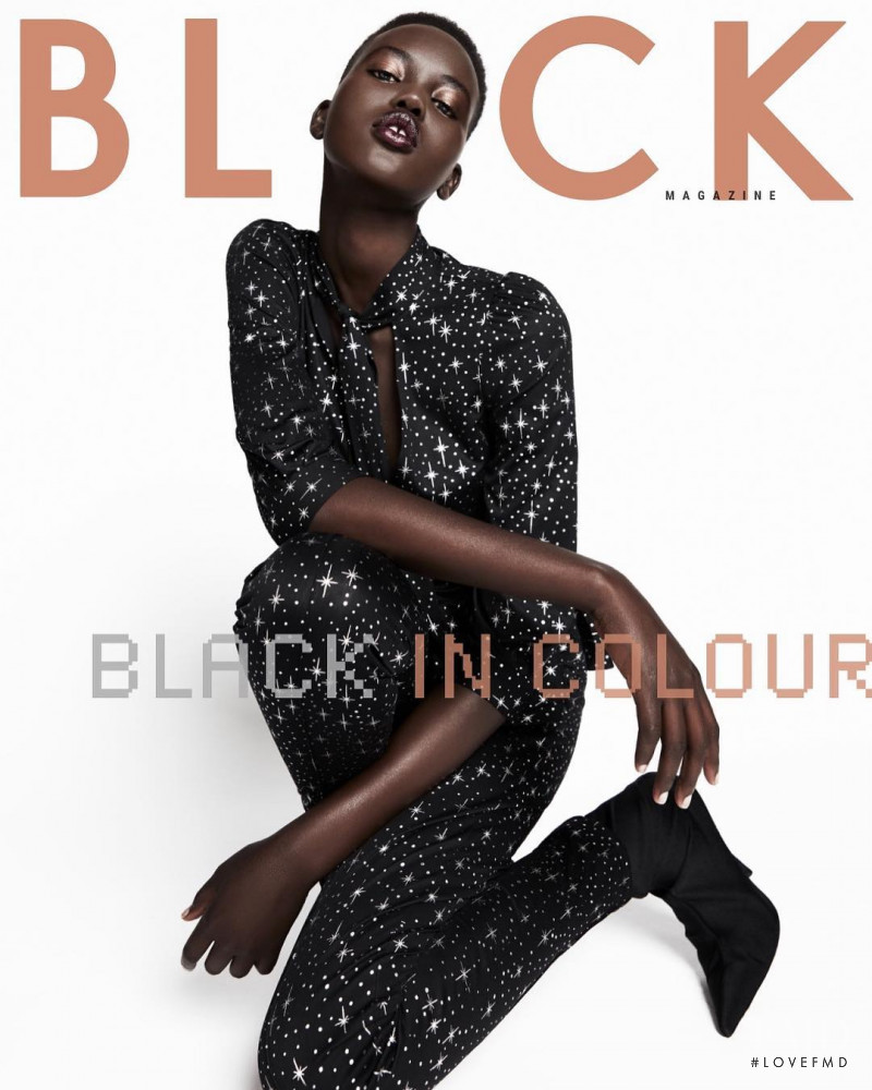 Adut Akech Bior featured on the Black Magazine cover from January 2017