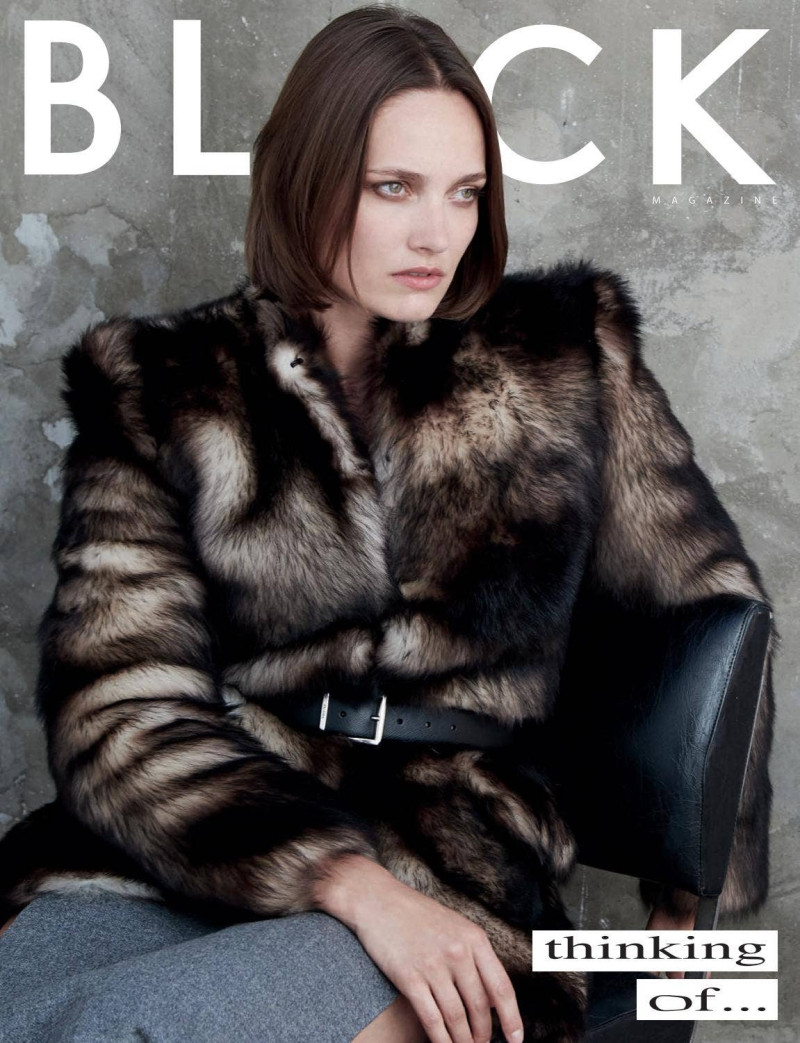 Karmen Pedaru featured on the Black Magazine cover from January 2021