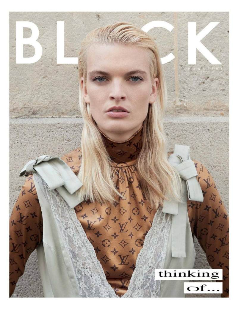 Juliane Grüner featured on the Black Magazine cover from January 2021