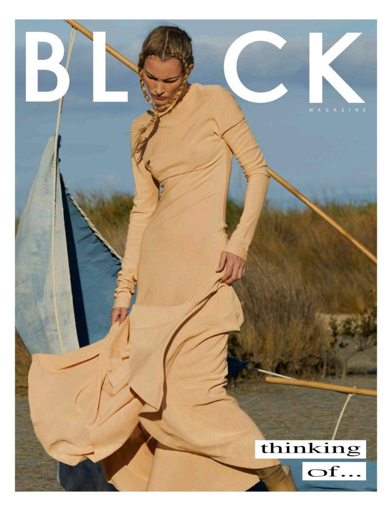 Emily Baker featured on the Black Magazine cover from January 2021