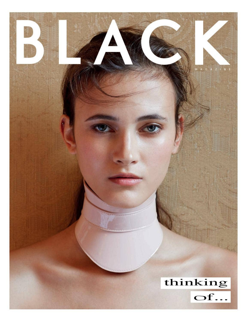 Greta Varlese featured on the Black Magazine cover from January 2021