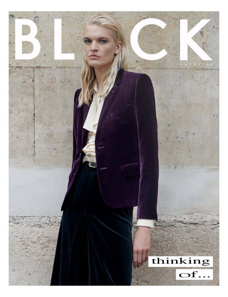 Juliane Grüner featured on the Black Magazine cover from January 2021