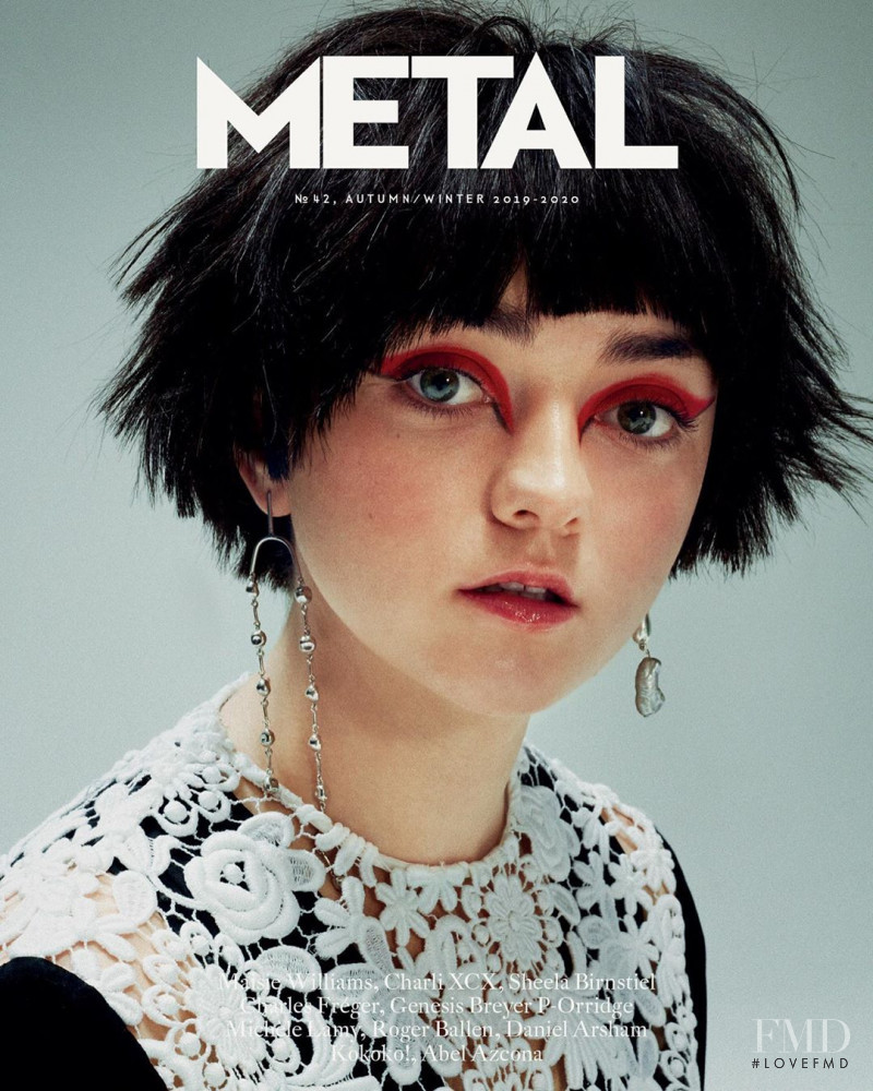 Maisie Williams featured on the METAL cover from October 2019