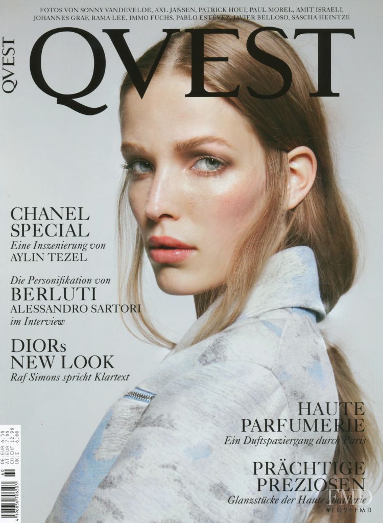 Alisa Ahmann featured on the QVEST cover from December 2013