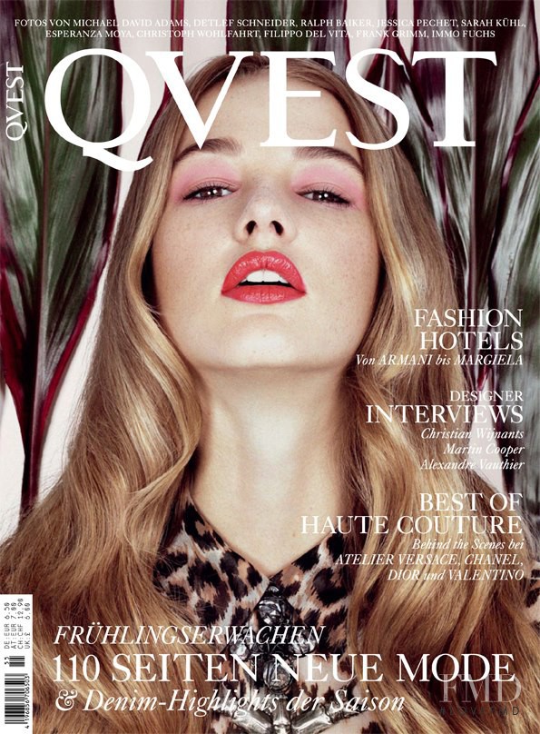 Carly Engleton featured on the QVEST cover from March 2013