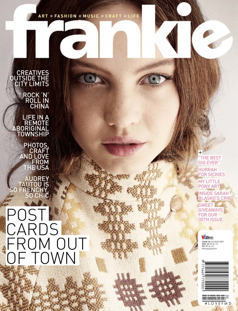  featured on the Frankie magazine cover from July 2009