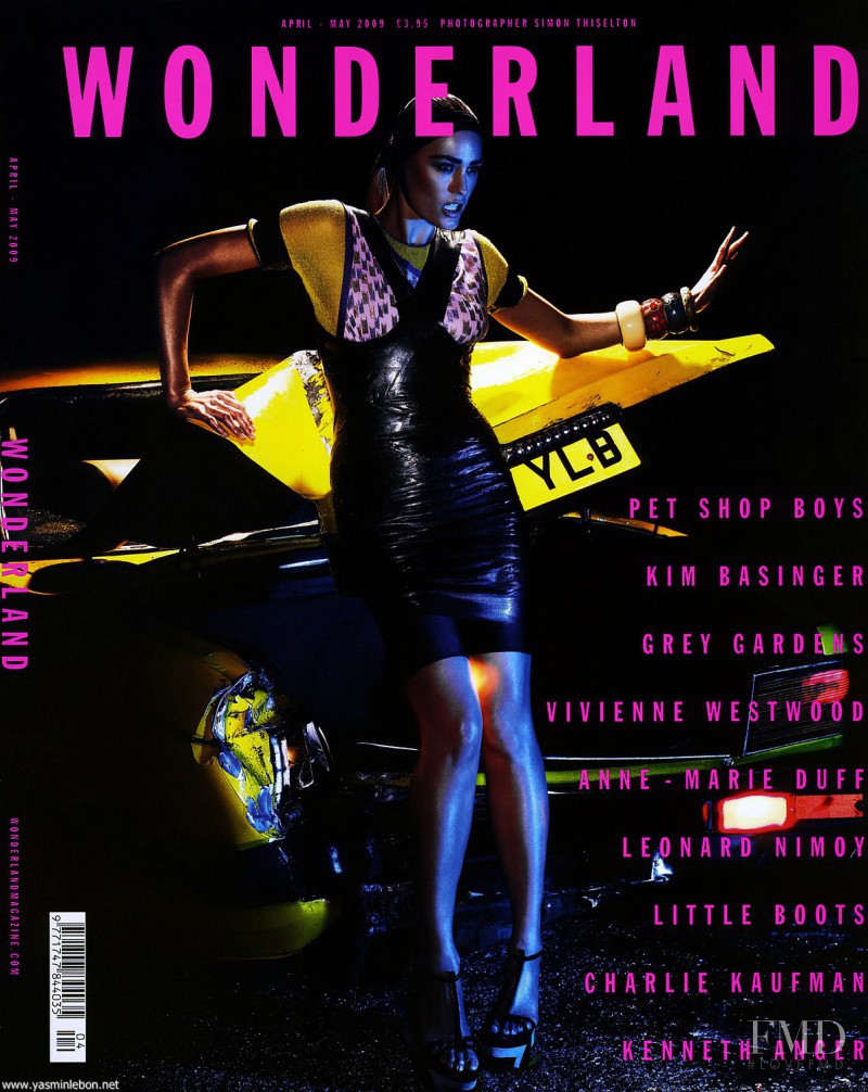 Yasmin Le Bon featured on the Wonderland cover from April 2009