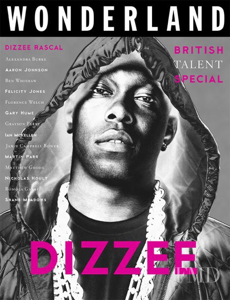 Dizzee Rascal featured on the Wonderland cover from November 2009