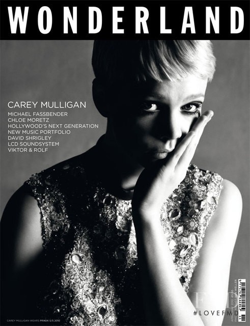 Carey Mulligan featured on the Wonderland cover from April 2010