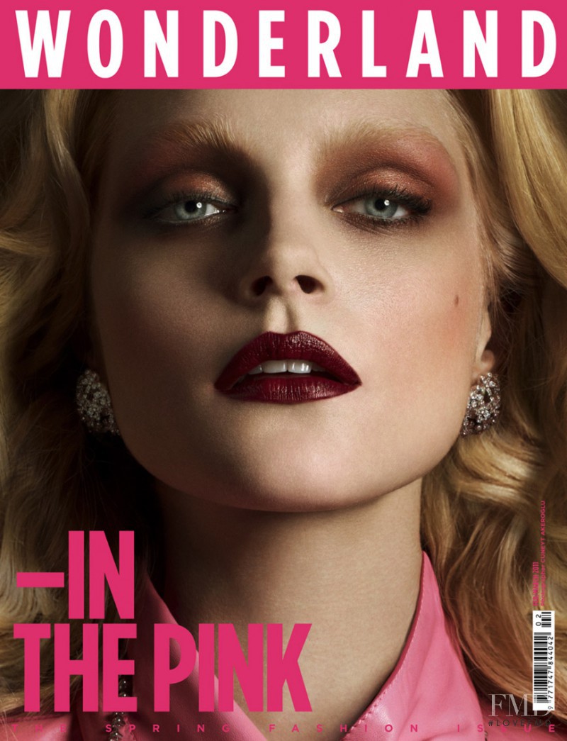 Jessica Stam featured on the Wonderland cover from February 2011