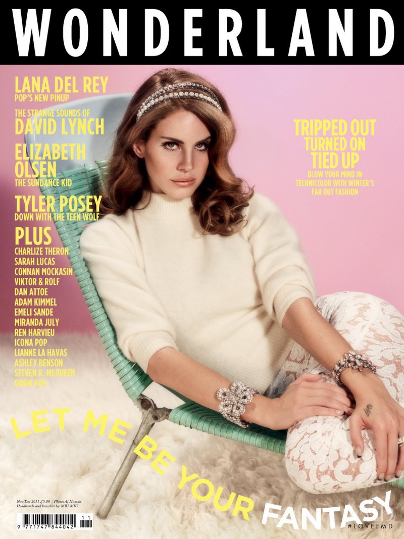 Lana del Rey featured on the Wonderland cover from November 2011