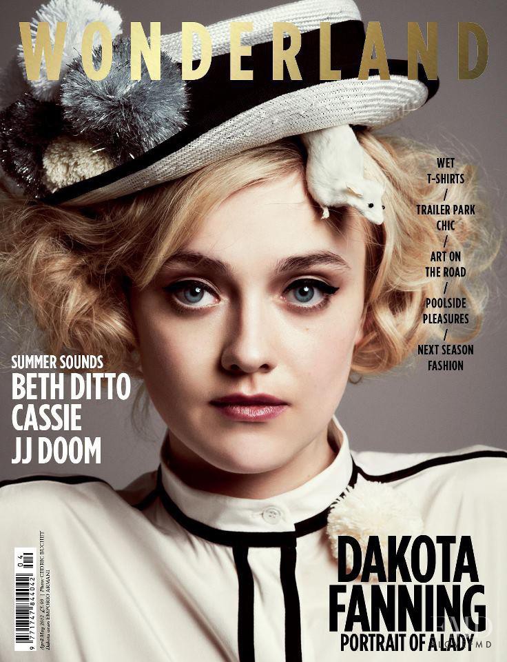Dakota Fanning featured on the Wonderland cover from April 2012