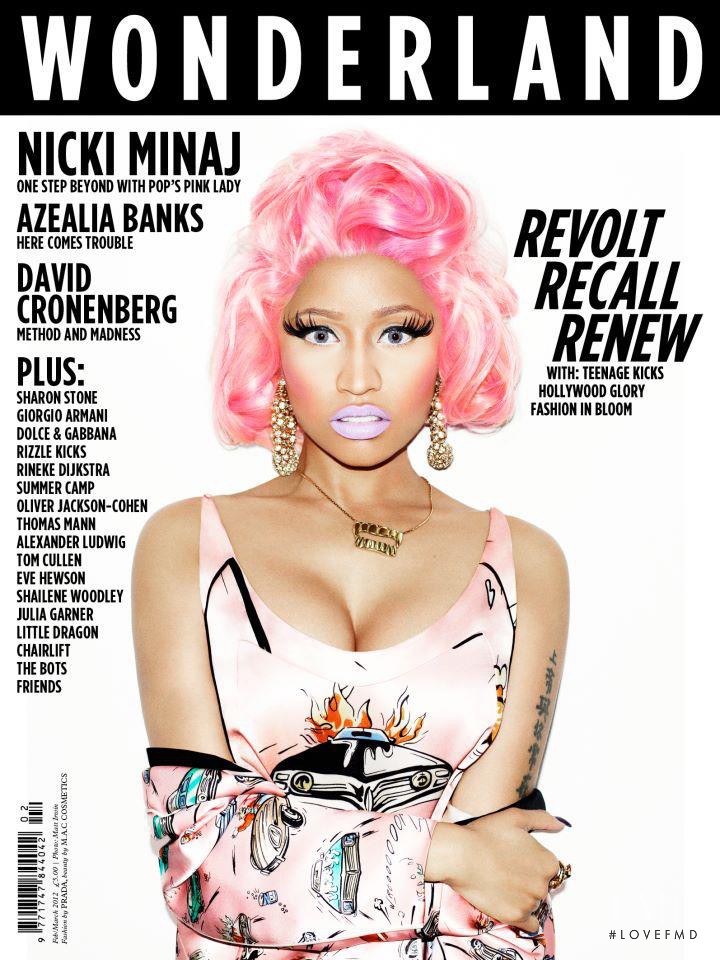 Nicki Minaj featured on the Wonderland cover from February 2012