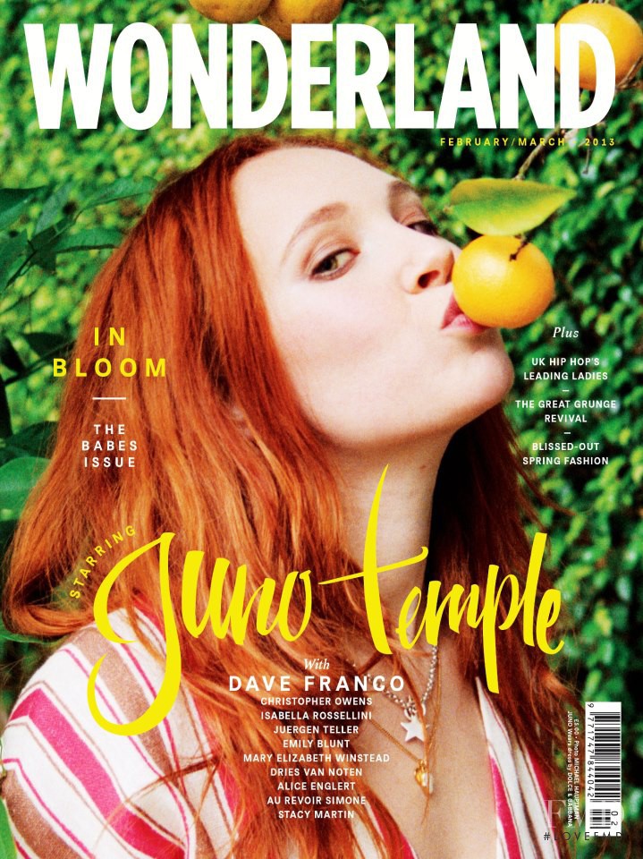 Juno Temple featured on the Wonderland cover from February 2013