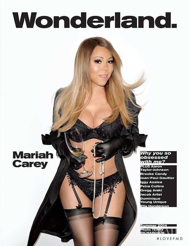 Mariah Carey featured on the Wonderland cover from June 2014