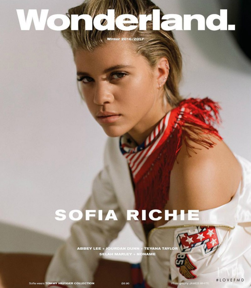 Sofia Richie featured on the Wonderland cover from December 2016
