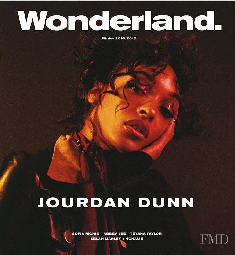 Jourdan Dunn featured on the Wonderland cover from December 2016