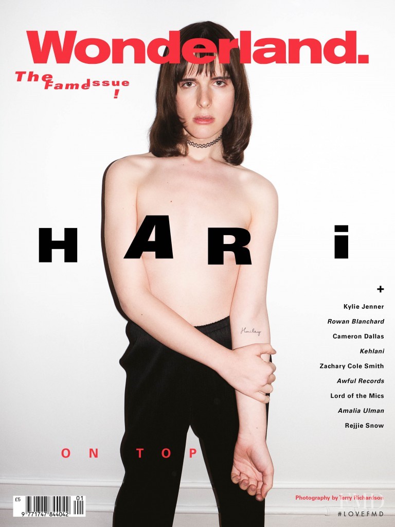 Hari Nef featured on the Wonderland cover from February 2016