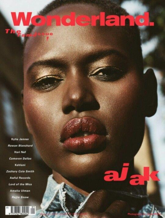 Ajak Deng featured on the Wonderland cover from May 2016
