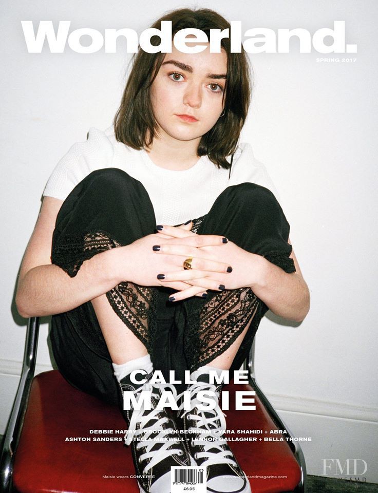 Maisie Williams  featured on the Wonderland cover from February 2017