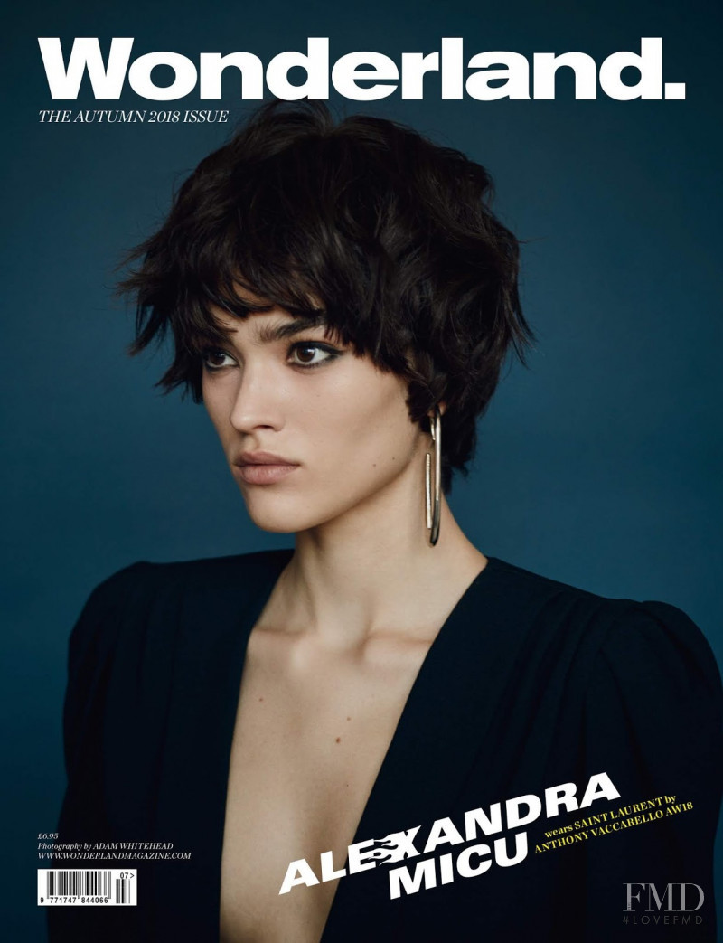 Alexandra Maria Micu featured on the Wonderland cover from September 2018