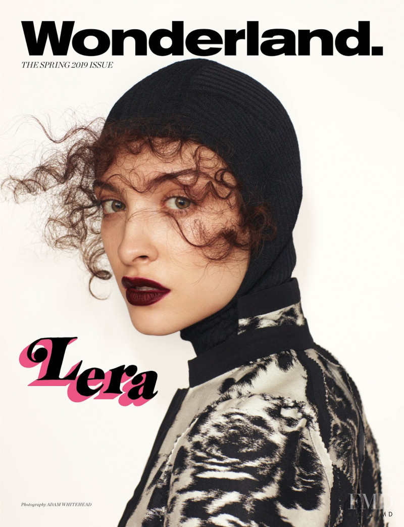 Lera Abova featured on the Wonderland cover from February 2019