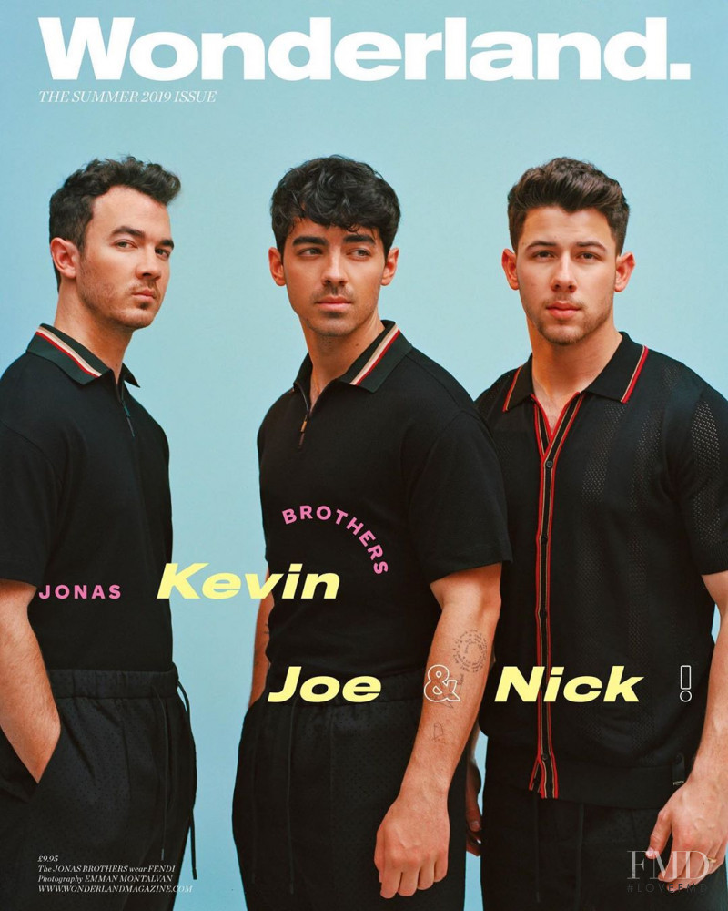 The Jonas Brothers featured on the Wonderland cover from June 2019