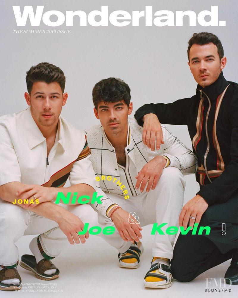 The Jonas Brothers featured on the Wonderland cover from June 2019