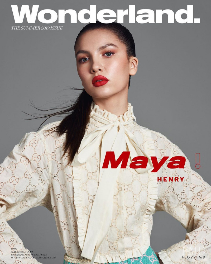 Maya Henry featured on the Wonderland cover from June 2019